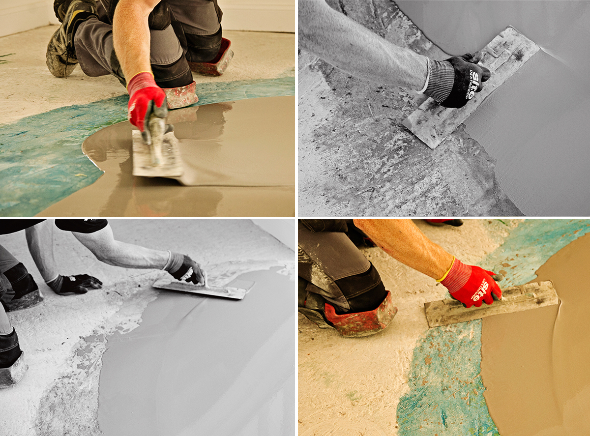 Grinding & Smoothing Uneven Subfloor With FBall StopGap In A New Build